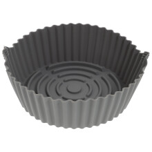Grey Silicone Air Fryer Mat Reusable Non-Stick Baking Pad for Home