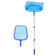Pool Leaf Skimmer Net Round Telescopic Rod Compatible 1 Set