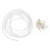 Curtain Track Ceiling Mount Rod Rails Flexible Curtains White 1