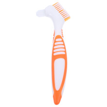 Fish Tank Cleaner Brush Mud Dirt Removal Plastic Orange 1 Set