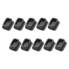 10Pcs Black Silicone Watch Charge Port Caps Dustproof Watch Plug