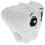 Craft Pendant White Plush Bag Accessory 1set 1