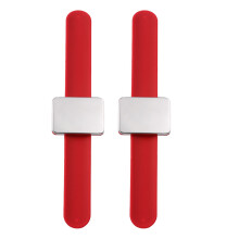 2Pcs Red Slap Silicone Pin Holder for Hair Salon
