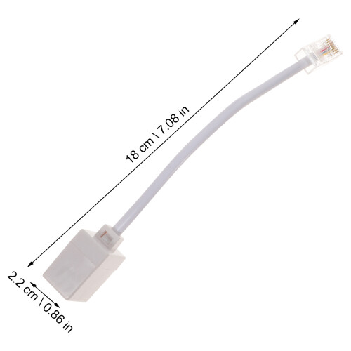 2St Rj11 Rj45 Connector Voor Telefoon En Ethernet 1