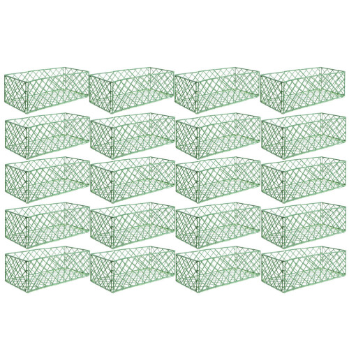 Flower Mud Net Green 20pack 9.3x4.3x3.1in