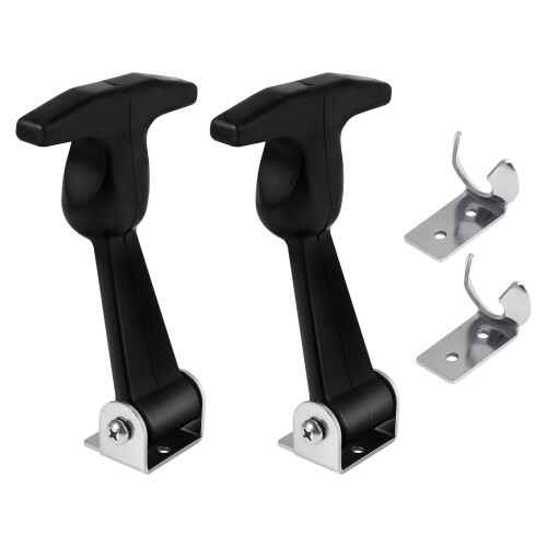 2Pcs Stainless Steel T Handle Rubber Latch for Tool Box Assorted Color