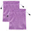 2Pcs Smooth Flannel Drawstring Jewelry Bag For Storage And Gift 1