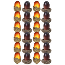 100Pcs Mini Acorn Ornaments For Diy Wreaths And Garlands