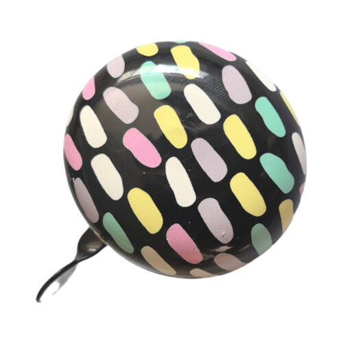 Compacts Waterproofed Bicycles Bells With-Color dots on black