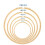5Pcs Bamboo Embroidery Hoops Assorted Colors Durable DIY Craft Rings 1