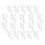 20Pcs Transparent Replaceable Blind Clips Plastic Valance Accessory 1