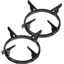 2Pcs Black Iron Gas Stove Rack Coffee Pot Holder Durable Nonslip Stand