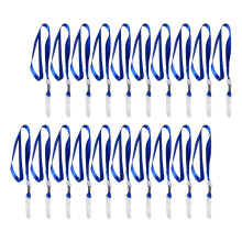 20Pcs Blue Neck Lanyards with Clip Breakaway Badge Holder for Id Cards