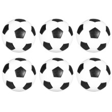 6St Vervangende Mini Zwart-Witte Voetbalballen Voor Tafelspellen