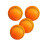 4Pcs PU Soft Baseball Elastic Squeeze Toy Training Ball-Orange 1