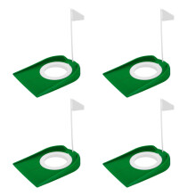 Indoor Outdoor Golf Practice Mat Delivering-green white flag