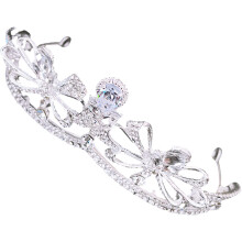 Elegant Silver Rhinestone Tiara Crown for Girls and Women Wedding