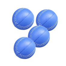 Balle molle d'entraînement légère en PU souple, 4 pièces-Bleu