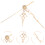 1Set Clock Hands Sturdy Decorative DIY Clock Parts Kit 7