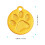 3St Aluminium Pet Collar Tags Met Hondpoot Design 2