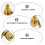 2St Gouden Speaker Connector Binding Post Voor Versterker En Subwoofer 5