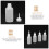 4Pcs White Portable Small Pet Feeding Bottles Reusable Nursing Set 5