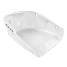 Heavy Duty Dustpan Large Capacity Double Handle Wide Mouth Design for Industrial Debris Collection White