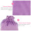 2Pcs Smooth Flannel Drawstring Jewelry Bag For Storage And Gift 4