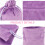 2Pcs Smooth Flannel Drawstring Jewelry Bag For Storage And Gift 6