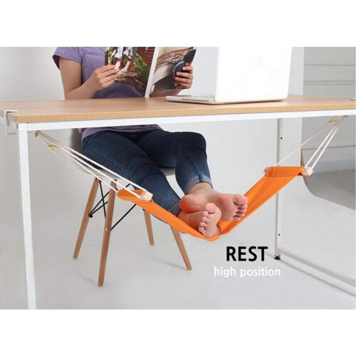 Adjustable Foot Hammock Under Desk Foot Rest with Ergonomic Support, Tool Setup, Multiple Colors 2