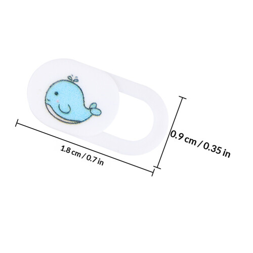 Webcam Cover Slider Abs Whale Shape 4pcs Back To School 1