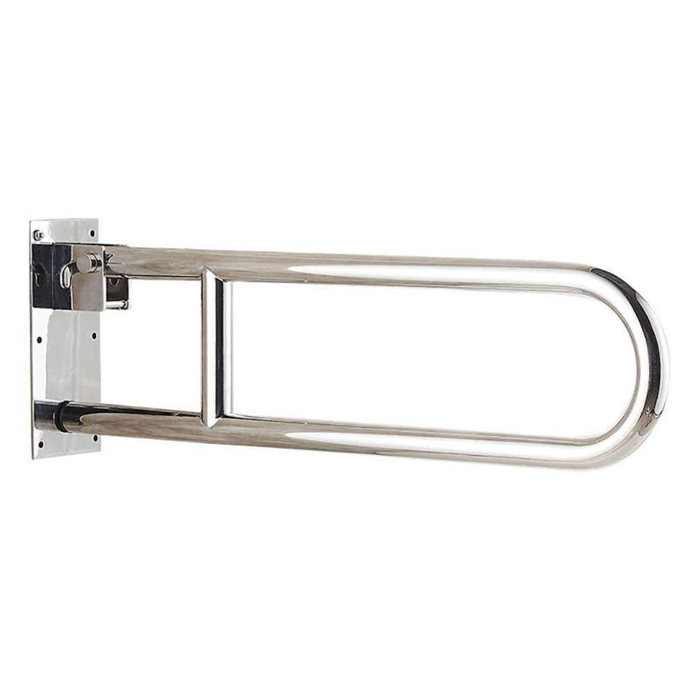 Bathroom Grab Bar 80cm Matte Folding Handicap Handrail, HeavyDuty 300kg Support for Elderly Disabled