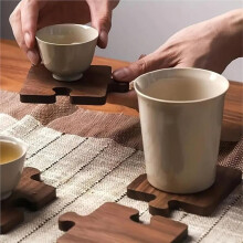 4 PCS Puzzle Drink Unique Coasters, Farmhouse and Home Decor Cup Holders Warming Mat, Coffee Table Decor and Bar