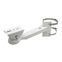 Staffa Ad  per Monitoraggio, Supporto per Telecamera di Sicurezza CCTV, Staffa di Montaggio su Palo per Esterni, Staffa Angolare per Parete con