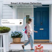 Wireless Wi-Fi Video Doorbell Camera with Two Way Audio, AI Motion Detection, Night Vision and Cloud Storage (No Chime)