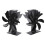 7-Blade Heat Powered Stove Fan Aluminum Black 1