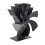 Vertical 6-Blade Aluminium Stove Fan, Black 26oz 1