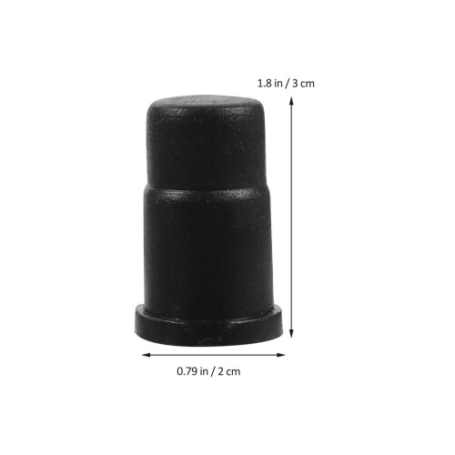 35Pcs Black ABS Caster Socket Stem Sleeves for Chair Legs Protection 1