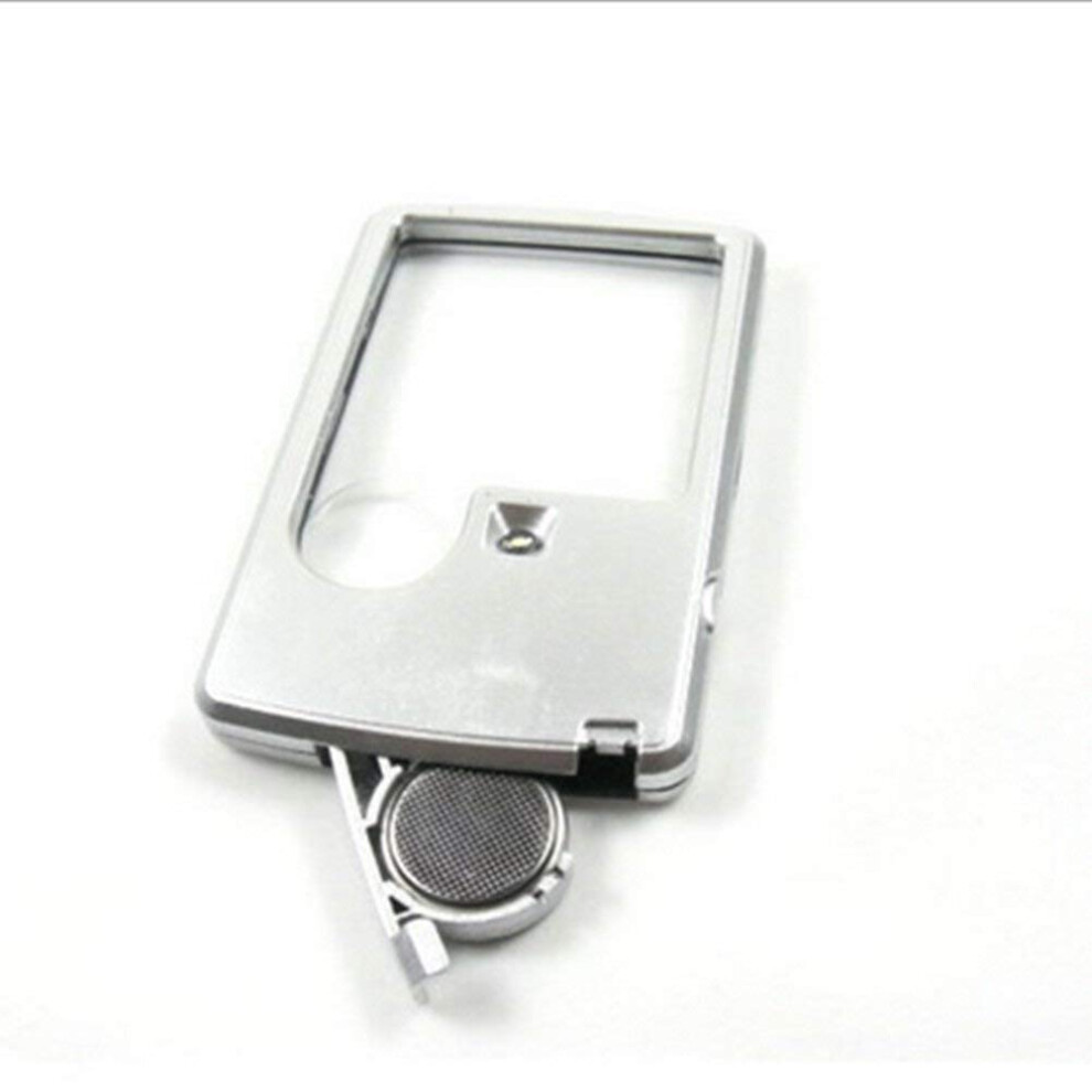 Light Square Magnifying Glass With 3X 6X For Seniors, Dual Lens Led Reading Magnifier With Ergonomic Grip
