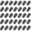 35Pcs Black ABS Caster Socket Stem Sleeves for Chair Legs Protection 8