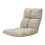 Folding Lazy Sofa Floor Chair with 5Level Adjustable Backrest, Removable Washable Cover, Beige 1