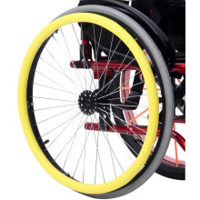 24 Inch Yellow Wheelchair Push Rim Cover NonSlip WearResistant Grip for Comfortable Handling