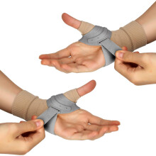 CMC Thumb Brace for Arthritis and Tendonitis, Adjustable Metal Support Splint, Left and Right Hand, Small Slate