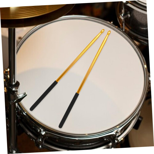Aluminum Drumsticks for Adults, Solid Metal Tenor Jazz Sticks with Durable Construction and Enhanced Sound Projection 2
