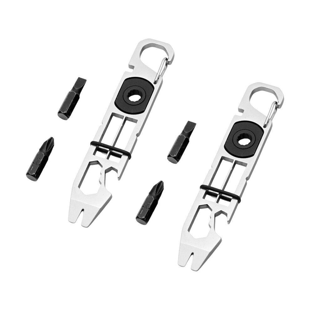 Multitool Steel Keychain, Multifunctional Buckle Keychain-2 7751001315664
