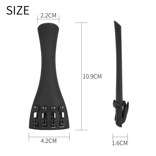 4/4 Carbon Fiber Violin Tailpiece with Adjustable Tailgut and String Plate, Lightweight and Durable Design 2