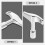 4pcs Drum Keychain Silver Square For Drummers 1.8x1.6x0.4in 6