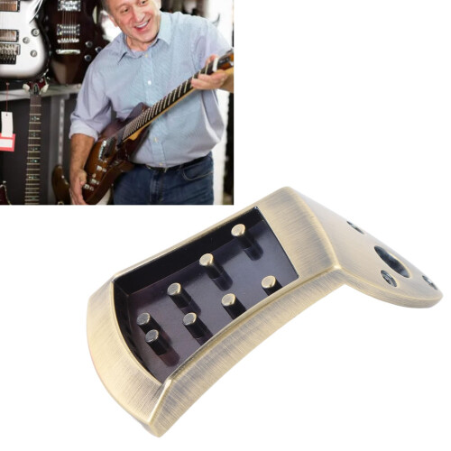 8 String Mandolin Tailpiece Replacement, Zinc Alloy No Noise Design, Durable Integrated Casting Structure 1