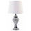 Silver Mosaic Crystal Crush Table Lamp White Shade 2