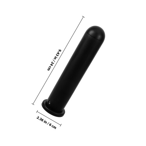 Easy-Install Black PP Barbell Handle Covers with Anti-Slide Grip 1